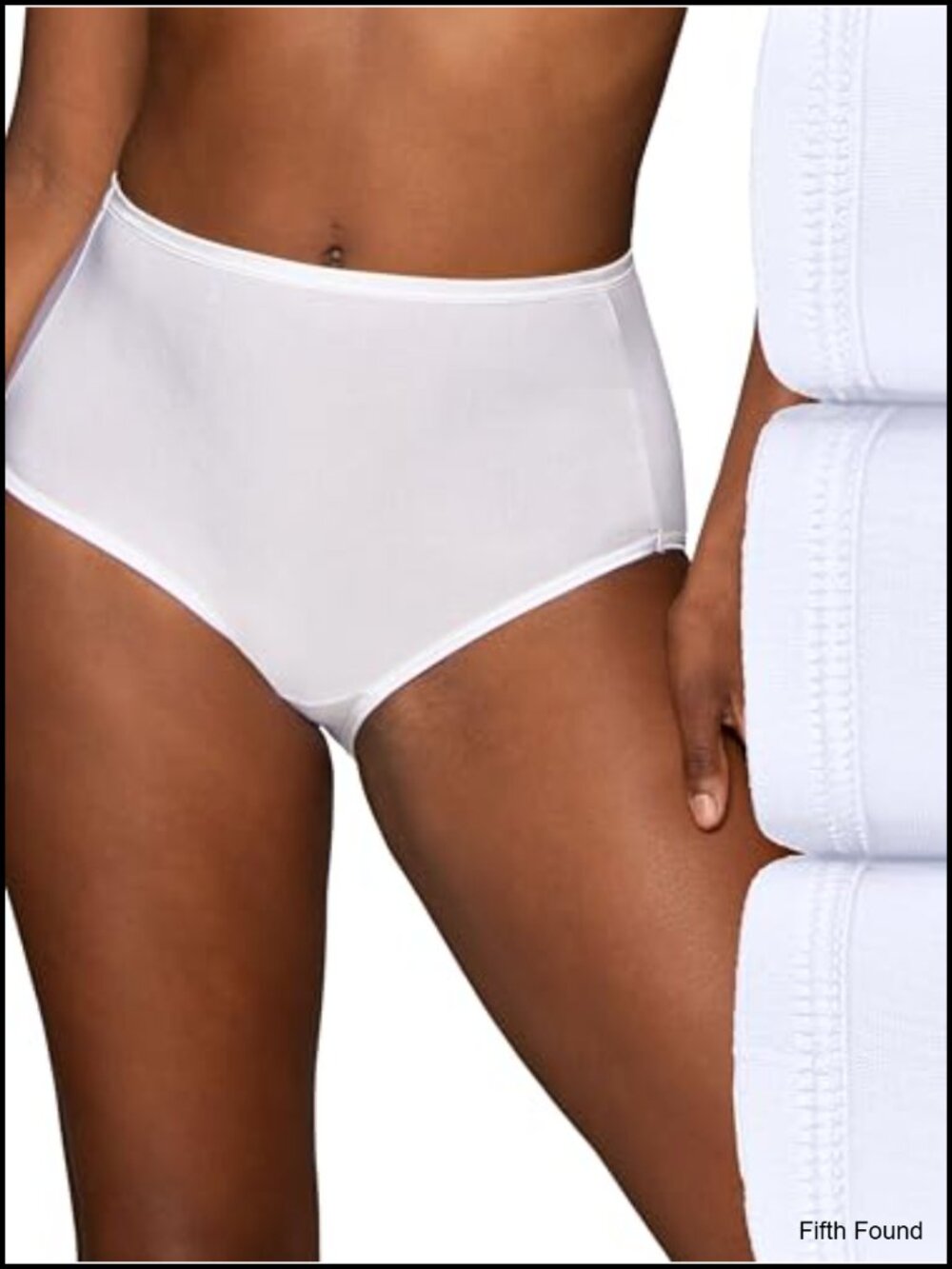 Silky Stretch Satin Trim Brief Panties 3 Pack